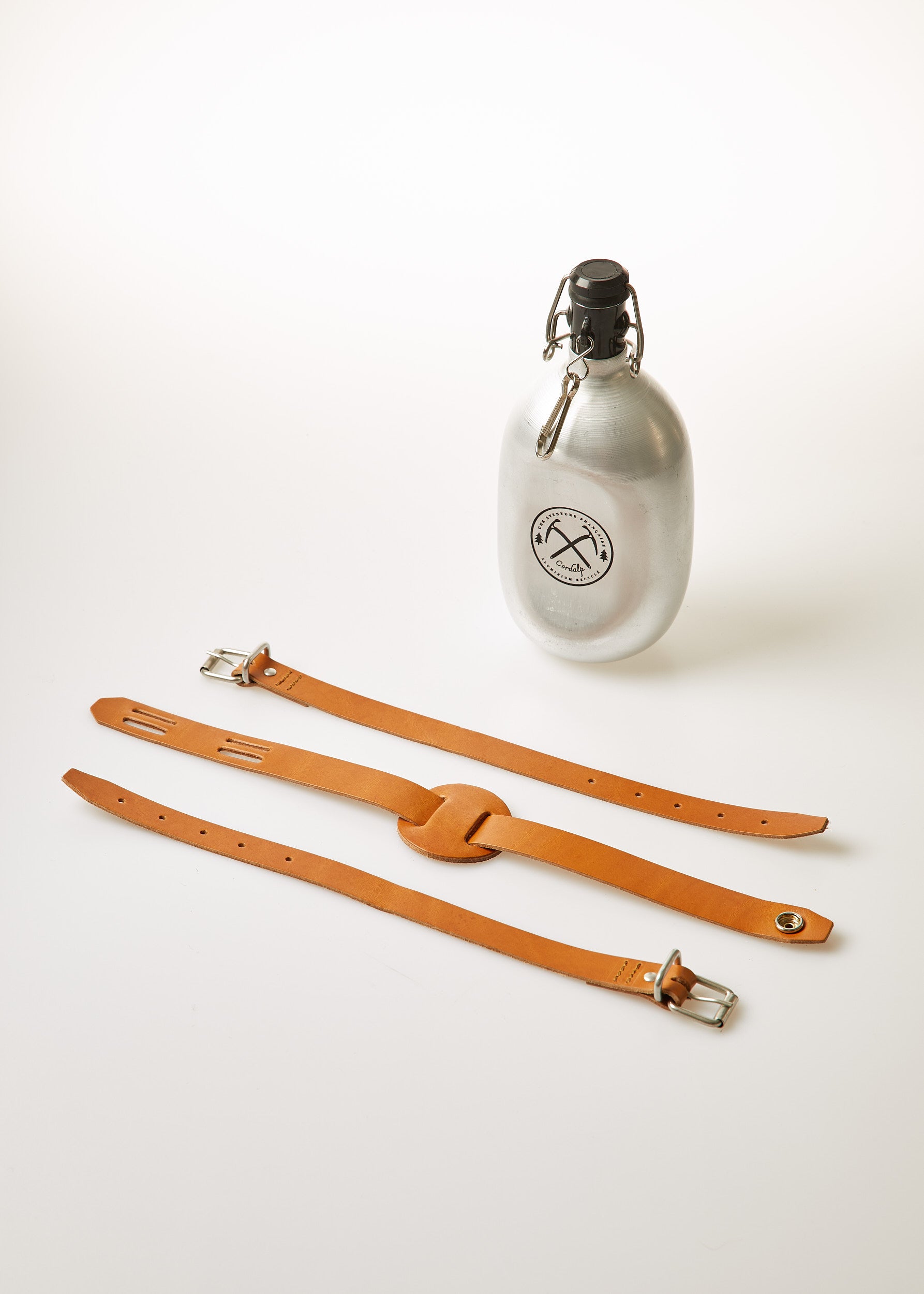 Porte-gourde en cuir